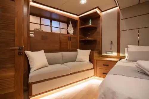 Marmaris'te 7 Metre Genişliğinde, 6 Kabinli Gulet ile Rahat Konaklama