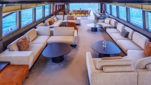 Bodrum'da 80 Kişilik Görkemli 35 Metre Lüks Günlük Tur Motoryatı