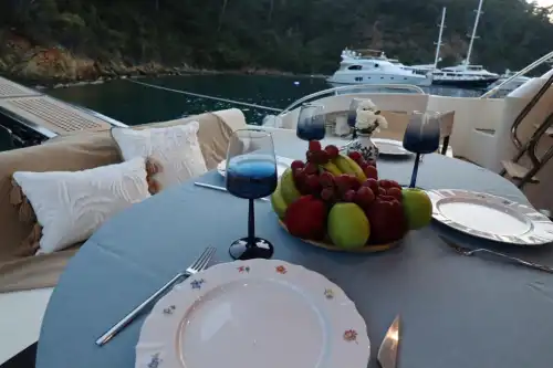 Luxury Princess Yacht Accommodation in Göcek Perfect Option for Swimming and Touring