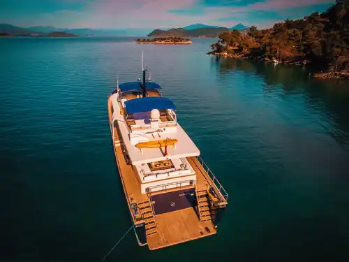 Explore Göcek’s Turquoise Waters with a 4-Cabin Trawler