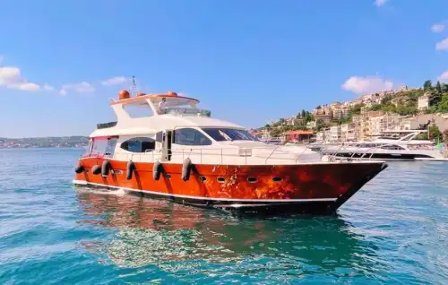 Private Tours for up to 36 People with a 26-Meter Luxury Motor Yacht in Bebek, Istanbul!