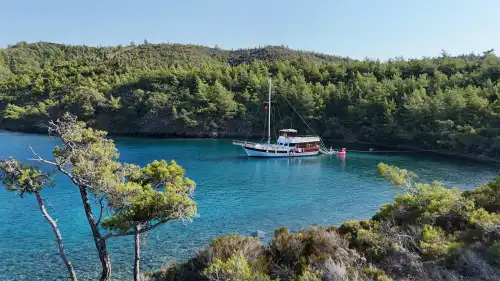 Bodrum'da Günlük & Saatlik Yelkenli Kiralama: 10.5 Metre, Özel Koylara