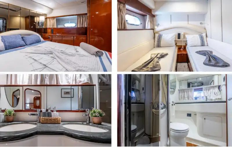  Роскошная моторная яхта в Бодруме: Откройте морские горизонты с Princess — 23 метра, 3 каюты