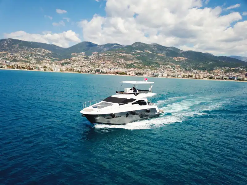 Luxury Vacation in Alanya: 4-Cabin, 8-Person Motor Yacht