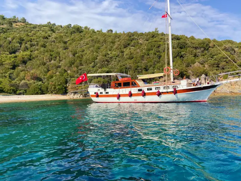 Luxury Blue Cruise Experience on a 17-Meter, 3-Cabin Comfortable Gulet in Bodrum