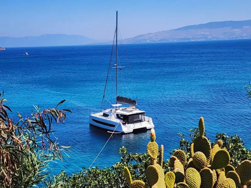 Luxury Overnight Blue Cruise on a 14-Meter Bali Catamaran in Bodrum