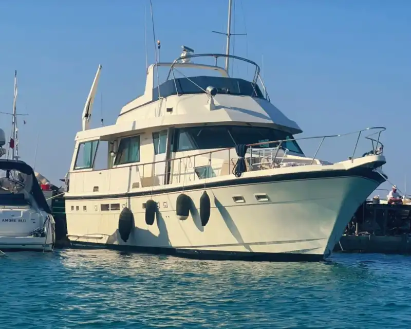 Hourly or Daily Hatteras Yacht Rental – Set Sail from Çeşme
