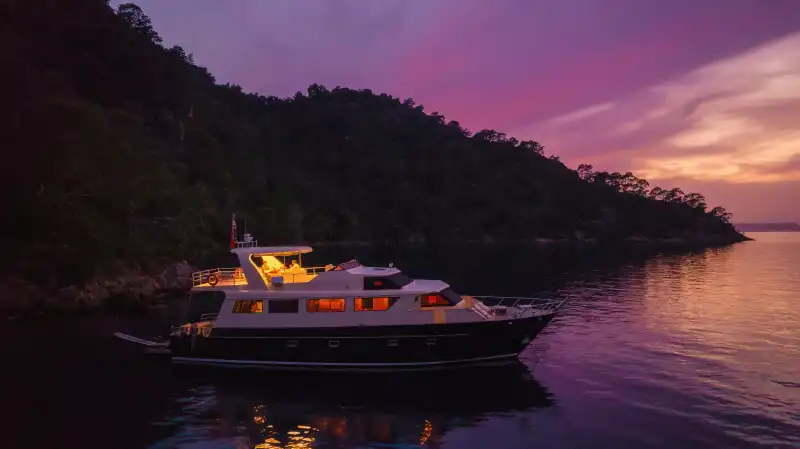 Experience Luxury in Göcek: 12-Person Trawler Yacht Rental